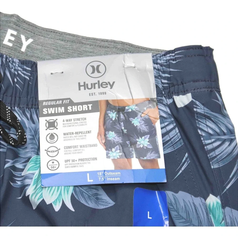 NEW Hurley Volley Lightweight Lined Swim Short Trunks Mens‎ Size Large